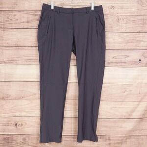 Slazenger Pants Womens 12 Gray Microfiber Golf Pants Stretch 35x29.5